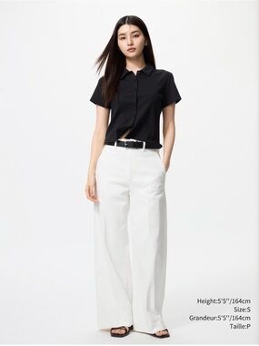 Wide leg trouser jeans